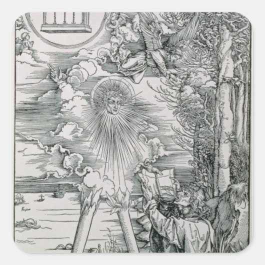 Sticker Carré Saint-Jean dévorer le livre (Devant)