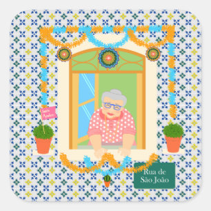 Sticker Carré Saint John Portugais Festa Voisin