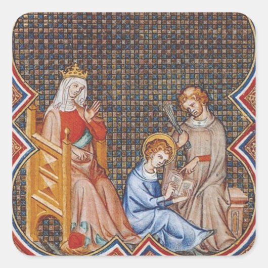 Sticker Carré Saint-Louis IX de France (Devant)