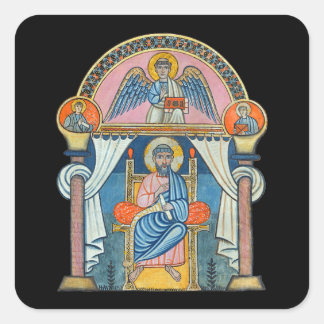 Sticker Carré Saint Matthew - Manuscrit médiéval