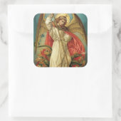 Sticker Carré Saint Michel le diable de l'épée Archange (Sac)