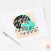 Sticker Carré Saint Patrick, abstraction (Enveloppe)