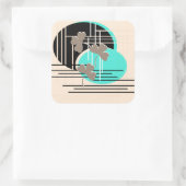 Sticker Carré Saint Patrick, abstraction (Sac)