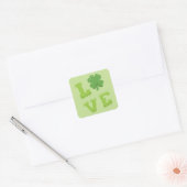 Sticker Carré Saint Patrick's Day (Enveloppe)