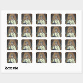 Sticker Carré Saint Polycarpe (Feuille)