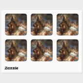 Sticker Carré Saint-Rosalie Interceding for the Plague-stricken (Feuille)