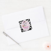 Sticker Carré Saint-Vache 1er anniversaire Merci (Enveloppe)