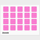 Sticker Carré Saint-Valentin (Feuille)