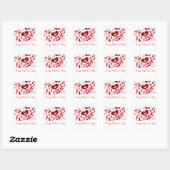 Sticker Carré Saint Valentin, Amour_ (Feuille)