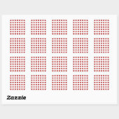 Sticker Carré Saint Valentin Coeur (Feuille)