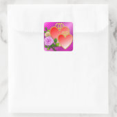 Sticker Carré Saint-Valentin-Coeur-20362 (Sac)