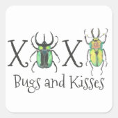Sticker Carré Saint Valentin XOXO Beetles (Devant)