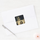 Sticker Carré Saint-Veronica avec le Saint-Suaire (Enveloppe)