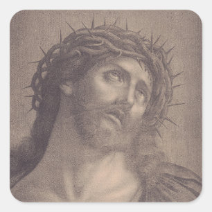 Sticker Carré Saint Visage de Jésus-Christ