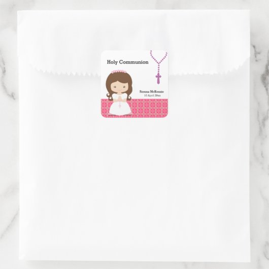 Sticker Carré Sainte Communion (Sac)