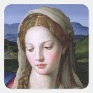 Sticker Carré Sainte Famille avec Sainte Anne et le nourrisson S