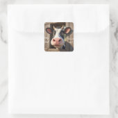 Sticker Carré Sainte vache Vous avez 40 ans (Sac)