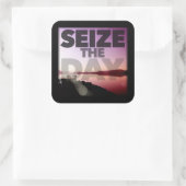 Sticker Carré Saisir Le Jour (Sac)