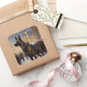 Sticker Carré Saison de Noël belge de Malinoi