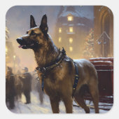 Sticker Carré Saison de Noël belge de Malinoi (Devant)