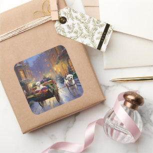 Sticker Carré Saison de Noël maltaise