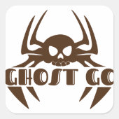 Sticker Carré Saison Éffrayante de Ghost Go (Devant)