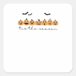 Sticker Carré Saison Halloween Saison Éffrayante Halloween D