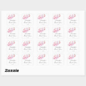 Sticker Carré Sakura - Mariage douche nuptiale (Feuille)