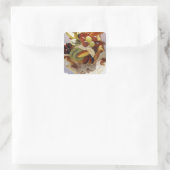 Sticker Carré Salade de fruits avec de la glace. (Sac)