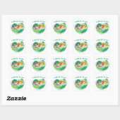 Sticker Carré Salade d'été (Feuille)