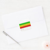 Sticker Carré Sale Rasta Stripes (Enveloppe)