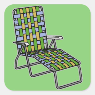 Sticker Carré Salon de cabriolet de chaise de jardin