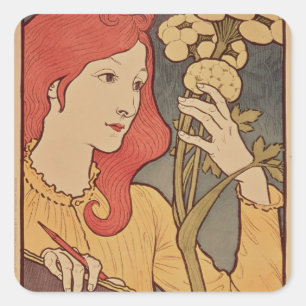 Sticker Carré Salon des Cent, 1894