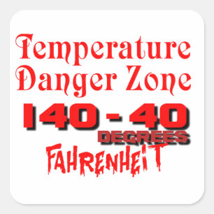 Sticker Carré Salubrité des aliments (rappel)