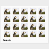 Sticker Carré Saluki 2 (Feuille)