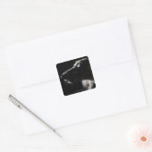 Sticker Carré Saluki, portrait (Enveloppe)