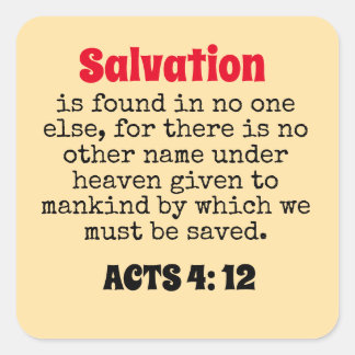 Sticker Carré salut