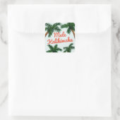 Sticker Carré Salutation à l'île (Sac)