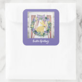 Sticker Carré Salutations de Pâques (Sac)