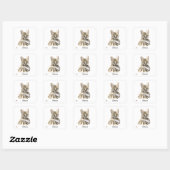 Sticker Carré Samara douce (Feuille)