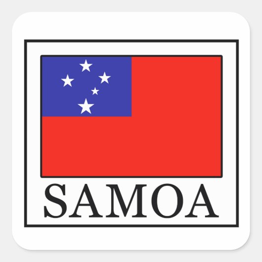 Sticker Carré Samoa (Devant)