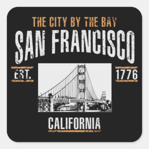 Sticker Carré San Francisco