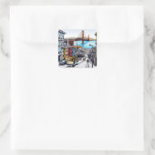 Sticker Carré San Francisco, Californie (Sac)