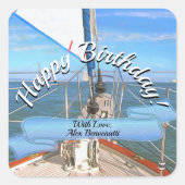 Sticker Carré San Francisco Voile Anniversaire 0869 (Devant)