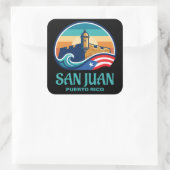Sticker Carré San Juan Puerto Rico (Sac)