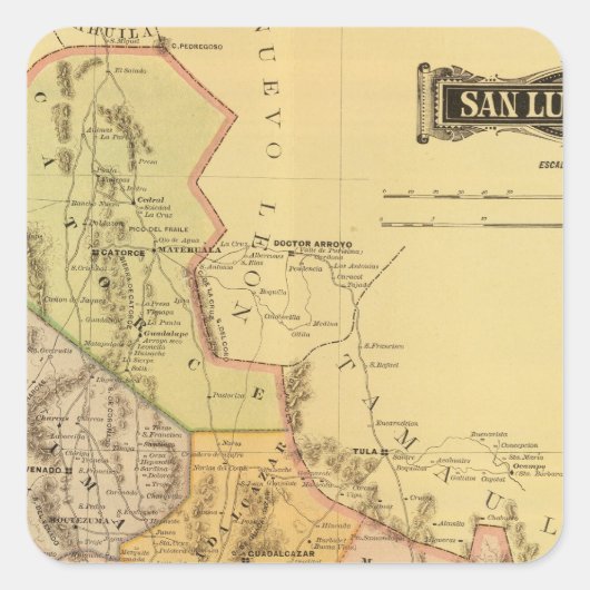 Sticker Carré San Luis Potosi (Devant)