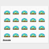 Sticker Carré Sandhills Granes (Feuille)