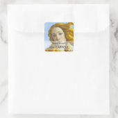 Sticker Carré Sandro Botticelli - Détail de la naissance de Vénu (Sac)