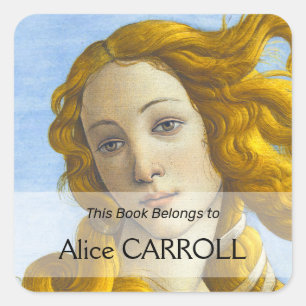 Sticker Carré Sandro Botticelli - Détail de la naissance de Vénu