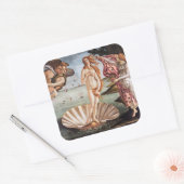 Sticker Carré Sandro Botticelli - Naissance de Vénus (Enveloppe)